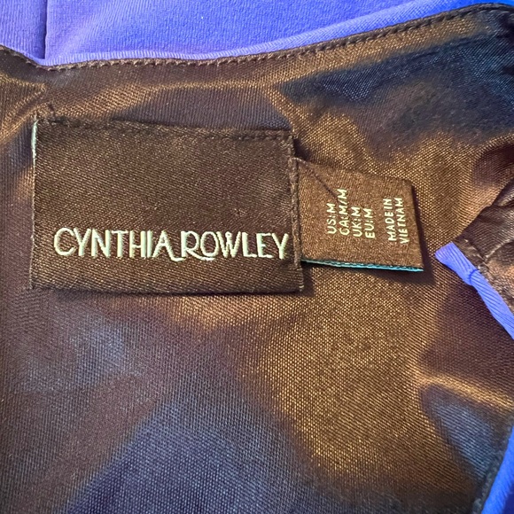 Cynthia Rowley  Size M  EUC Blue Nylon Stretch Sleeveless Knee Length Dress - Picture 7 of 10